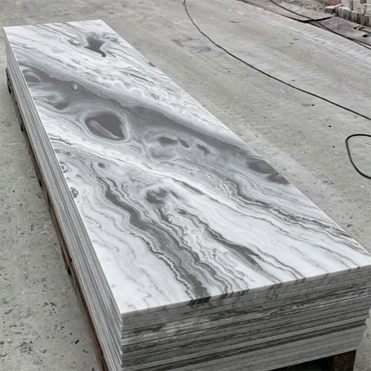 Luxury Gray Textured Solid Wood Panels for Countertops and Wall Decoration